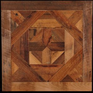 Rough Sawn Parquet Flooring panel feat. Bordeaux pattern - OGI